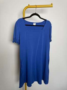 2 RUMIA Women's Short Sleeve Shift Dresses with Pockets XL bundle